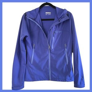 Marmot Women's Purple Softshell Hooded Jacket M3 Windbreaker Lightweight